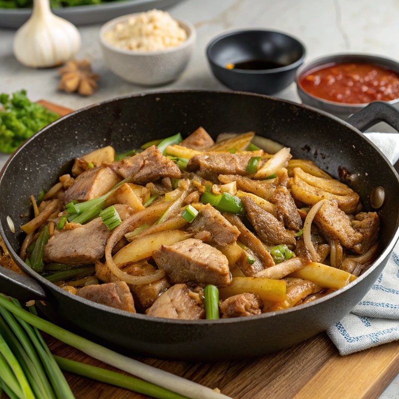 Pork and Bamboo Shoots Stir Fry