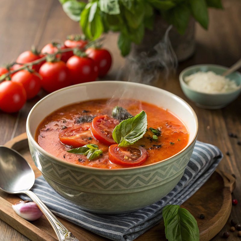Fresh Tomato and Basil Soup