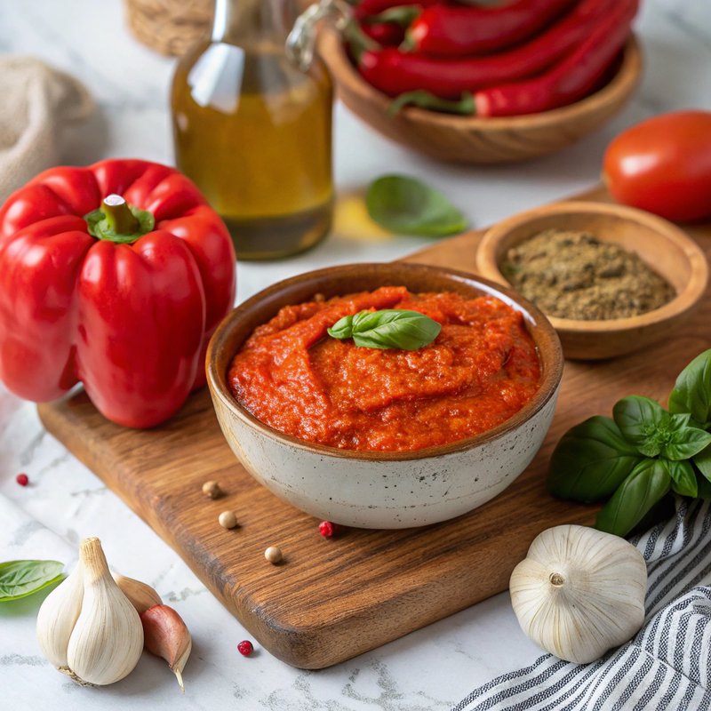 Vibrant Red Pepper Pesto