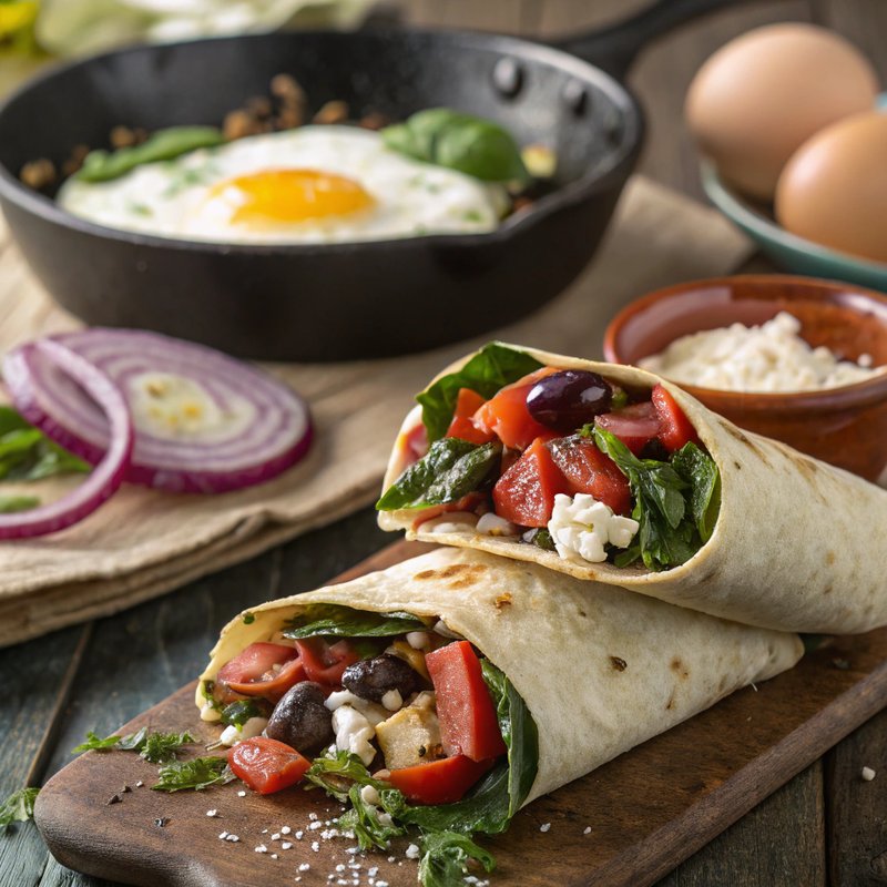Mediterranean Breakfast Burrito