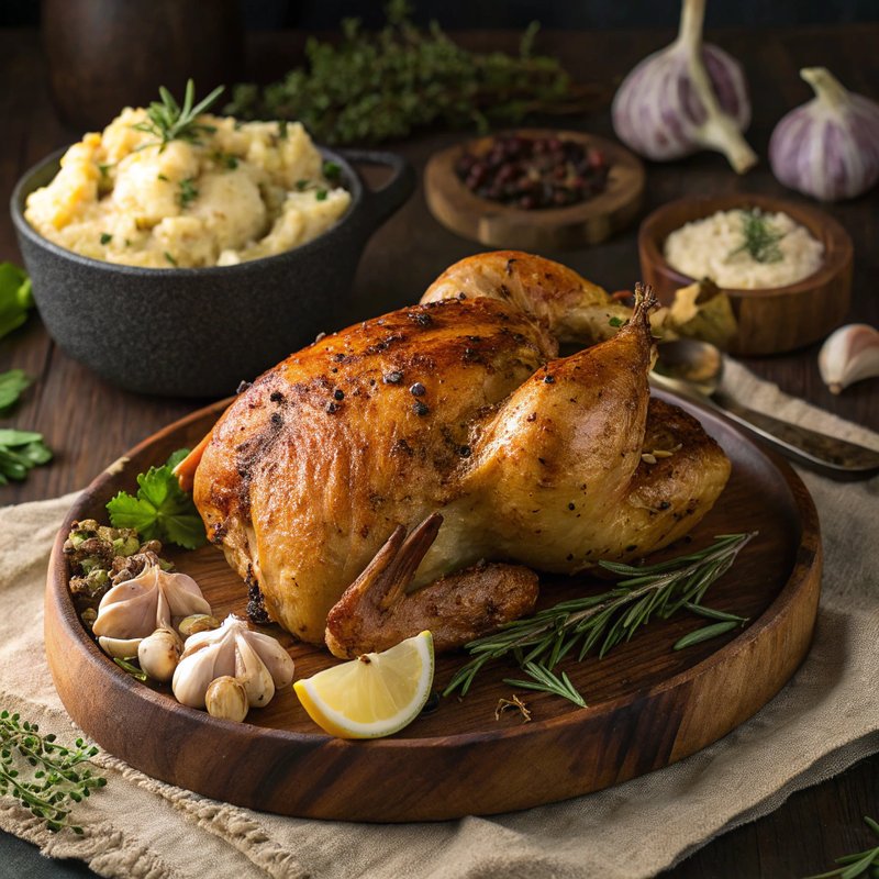 Basil and Garlic Roasted Chicken