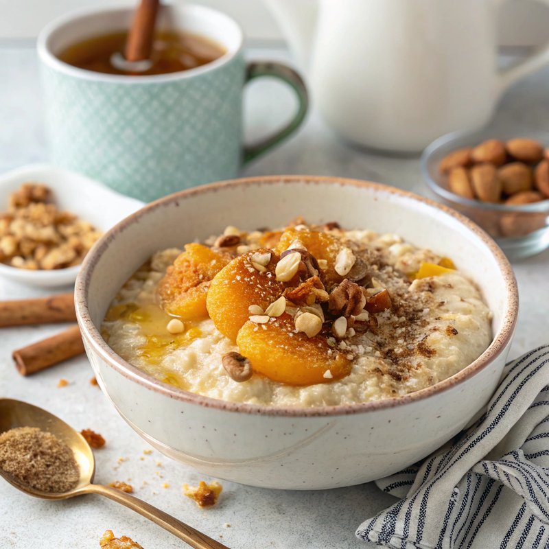 Enhanced Apricot Crumble Porridge