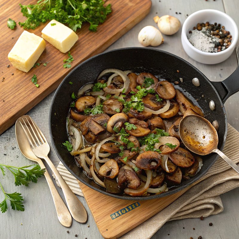 Sautéed Mushrooms and Onions