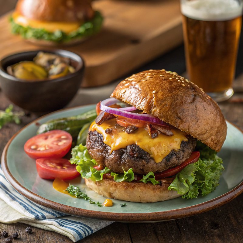Juicy Bison Burger