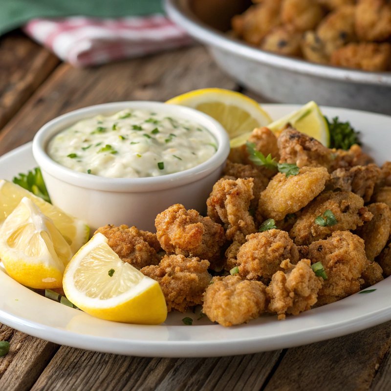 Crispy Fried Clams with Homemade Tartar Sauce
