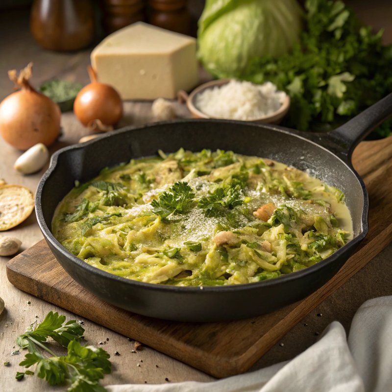 Creamed Savoy Cabbage