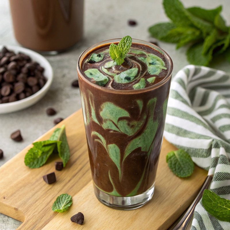 Decadent Chocolate Mint Protein Shake
