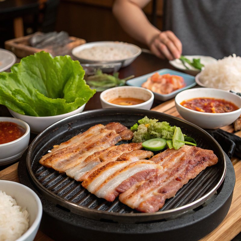 Samgyeopsal (Grilled Pork Belly)