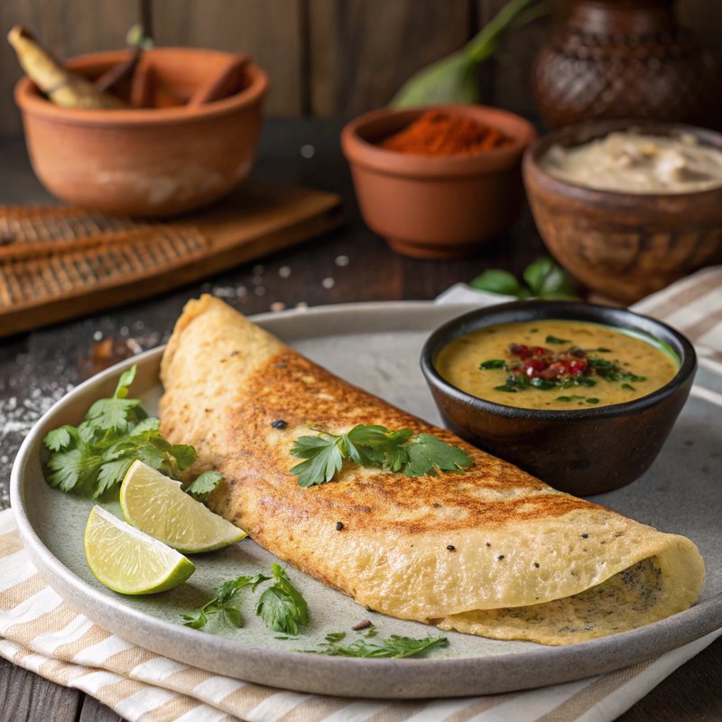 Garlic Pepper Dosa
