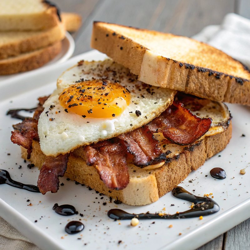 Ultimate Fried Egg Sandwich with Crispy Bacon