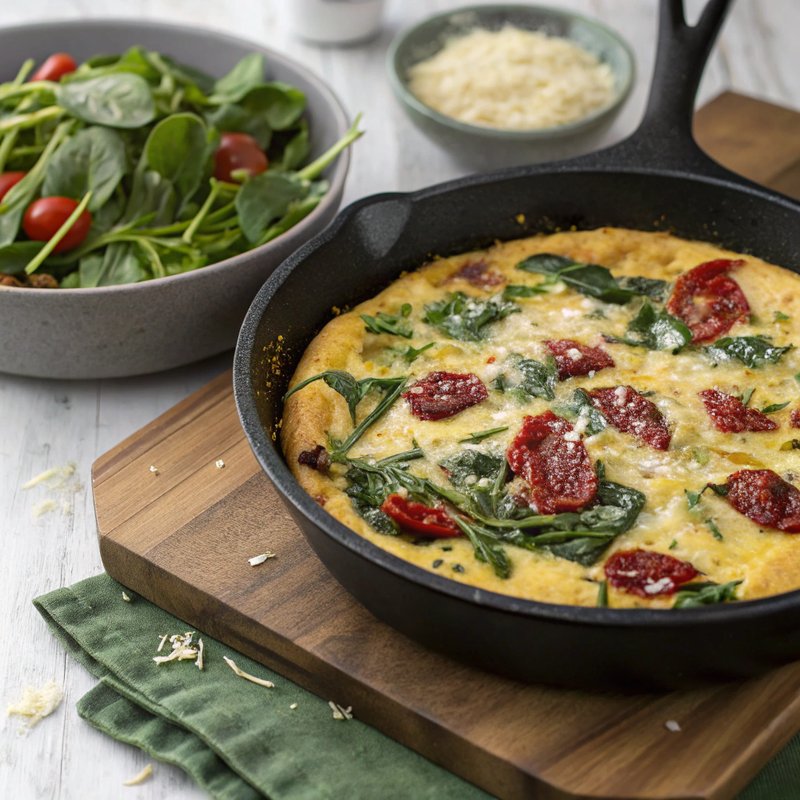 Swiss Chard and Sun-Dried Tomato Frittata