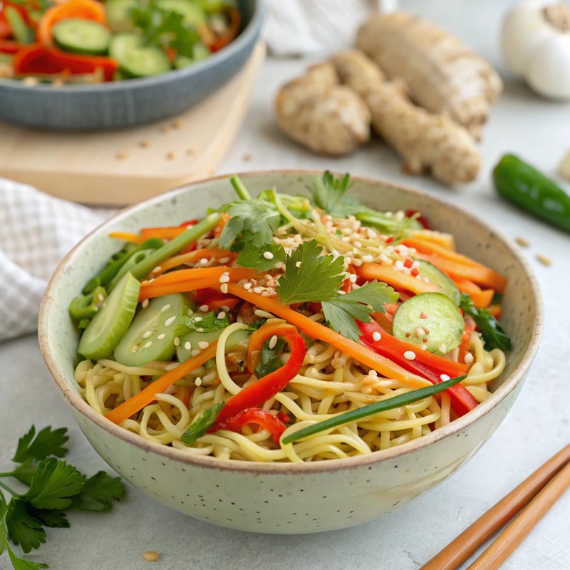Chilled Sesame Ramen Salad