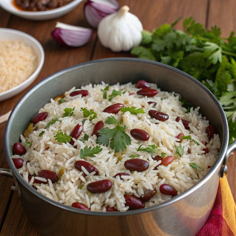 Arroz Blanco con Habichuelas