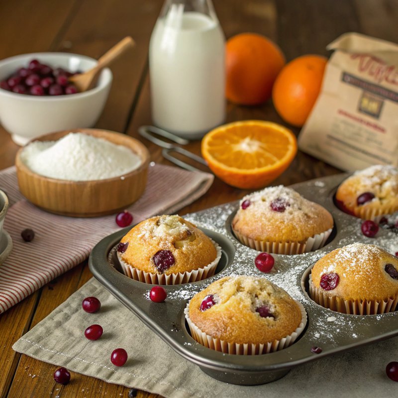 Delicious Orange and Cranberry Muffins