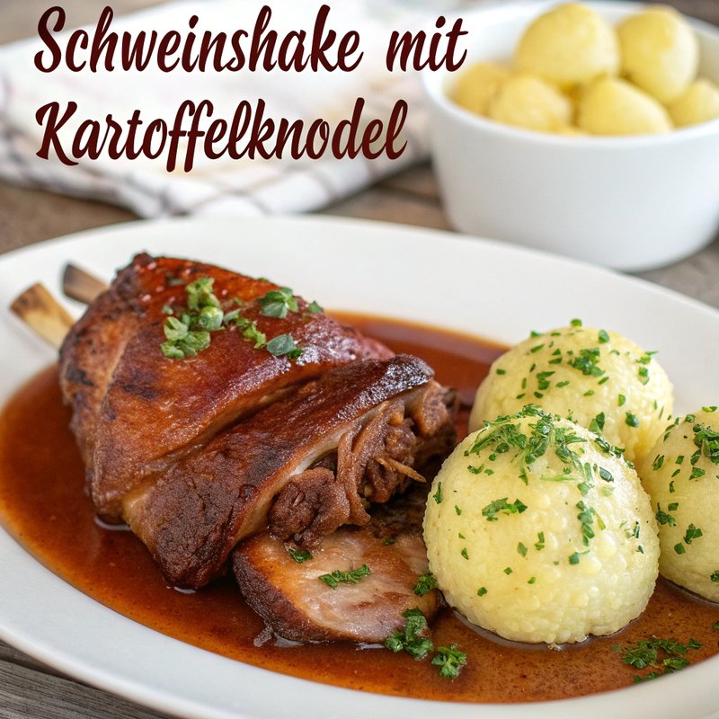Schweinshaxe Mit Kartoffelknödel