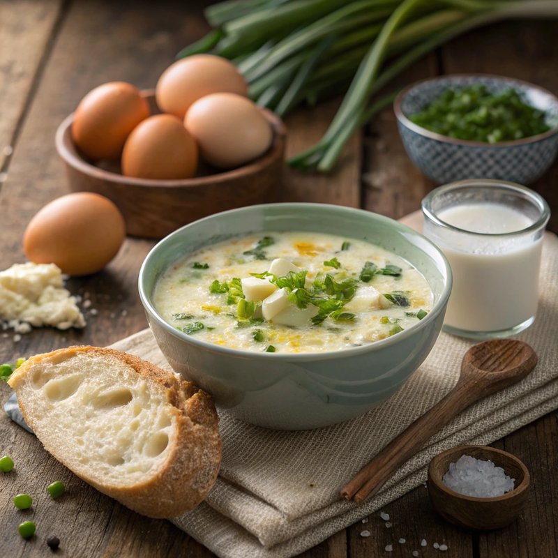 Changua (Colombian Milk and Egg Soup)