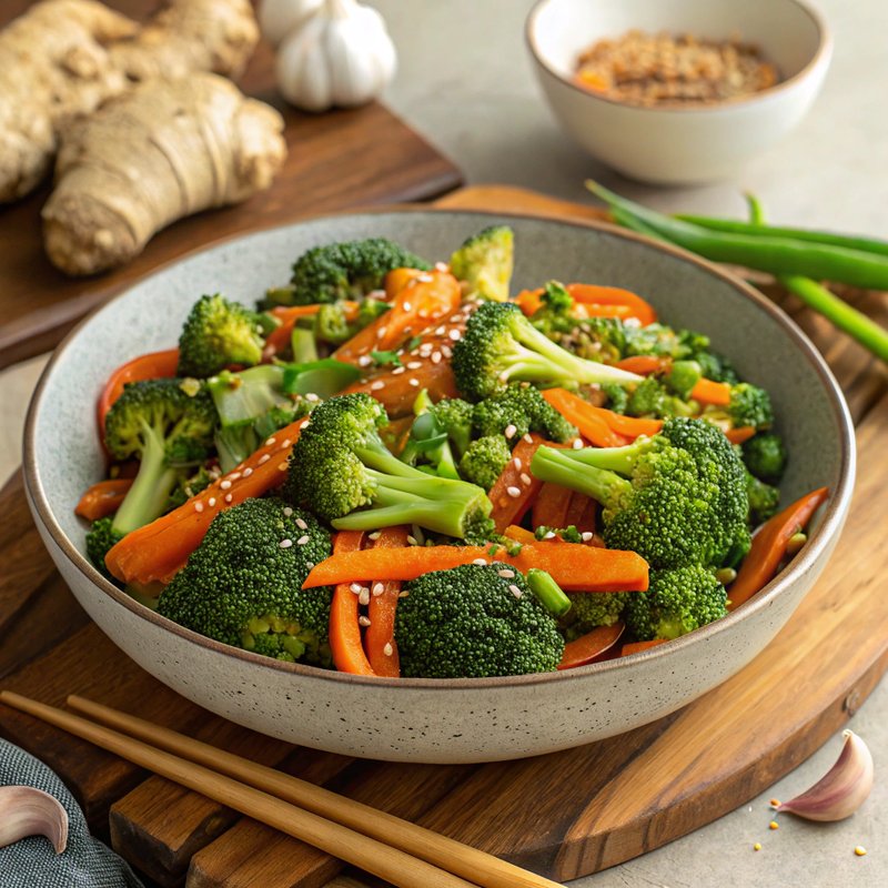 Enhanced Broccoli and Carrot Stir Fry