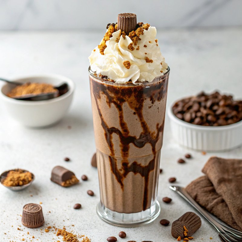 Decadent Peanut Butter Cup Milkshake