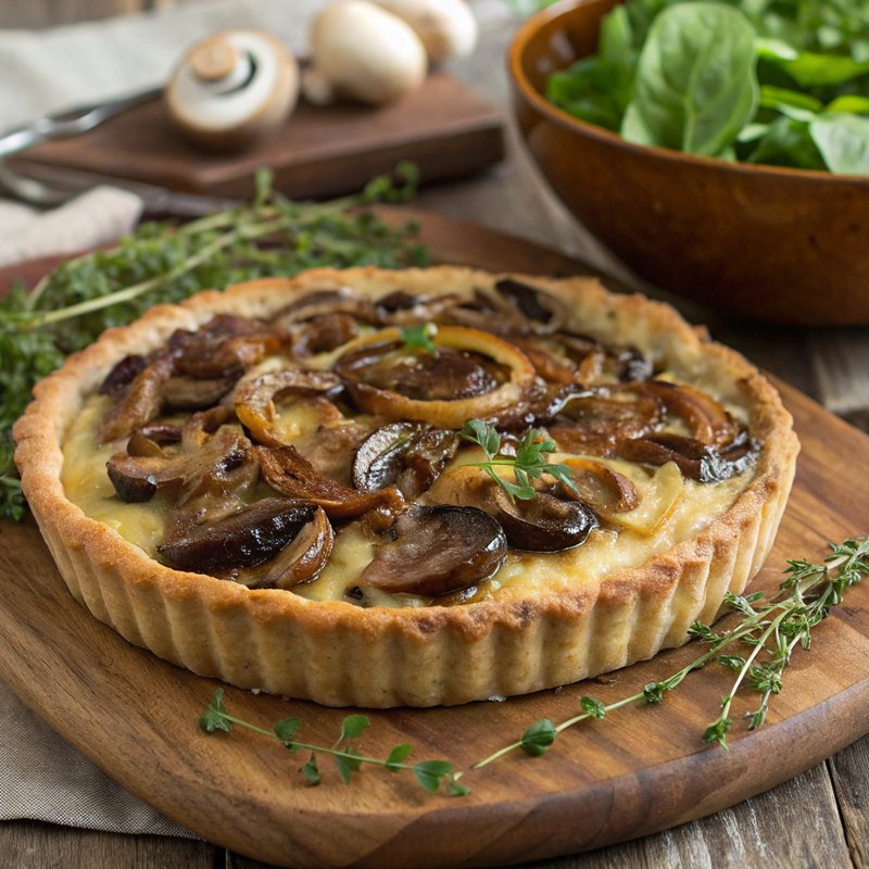 Savory Mushroom and Onion Tart
