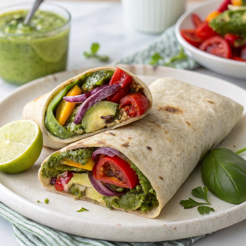 Mediterranean Pesto and Sundried Tomato Burrito