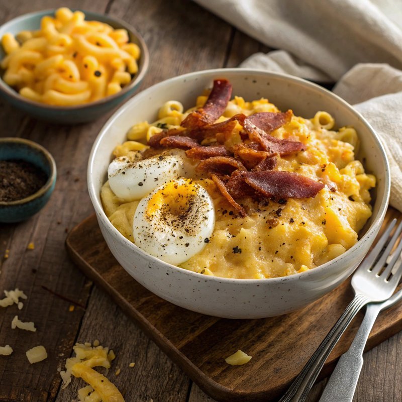 Breakfast Mac and Cheese