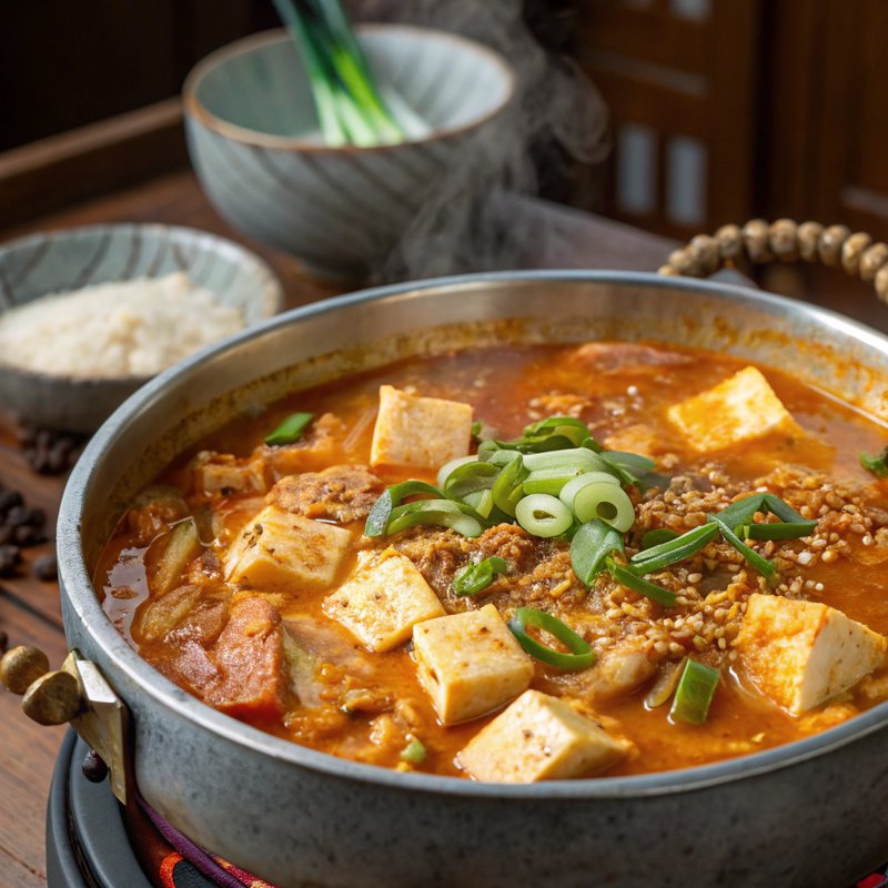 Kongbiji Jjigae - Creamy Korean Soybean Stew