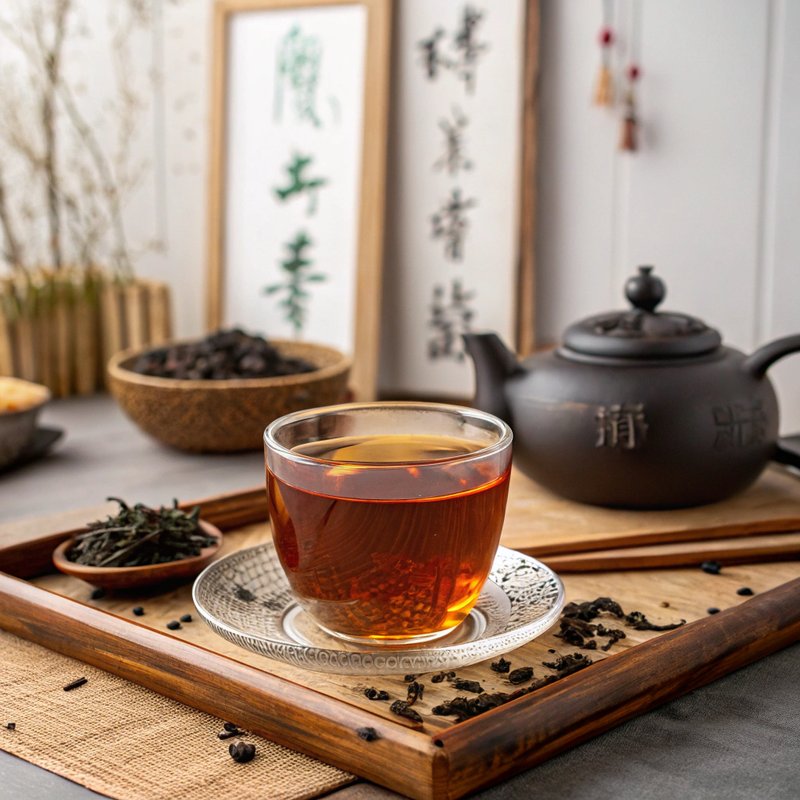 Authentic Black Oolong Tea