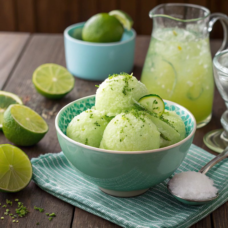 Zesty Lime Sorbet