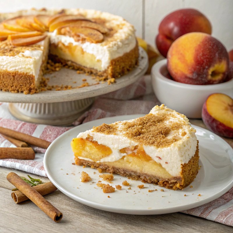 Peach Cobbler Cheesecake
