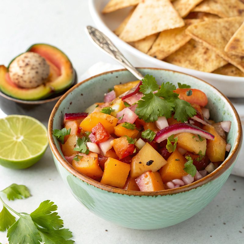 Nectarine and Apricot Salsa