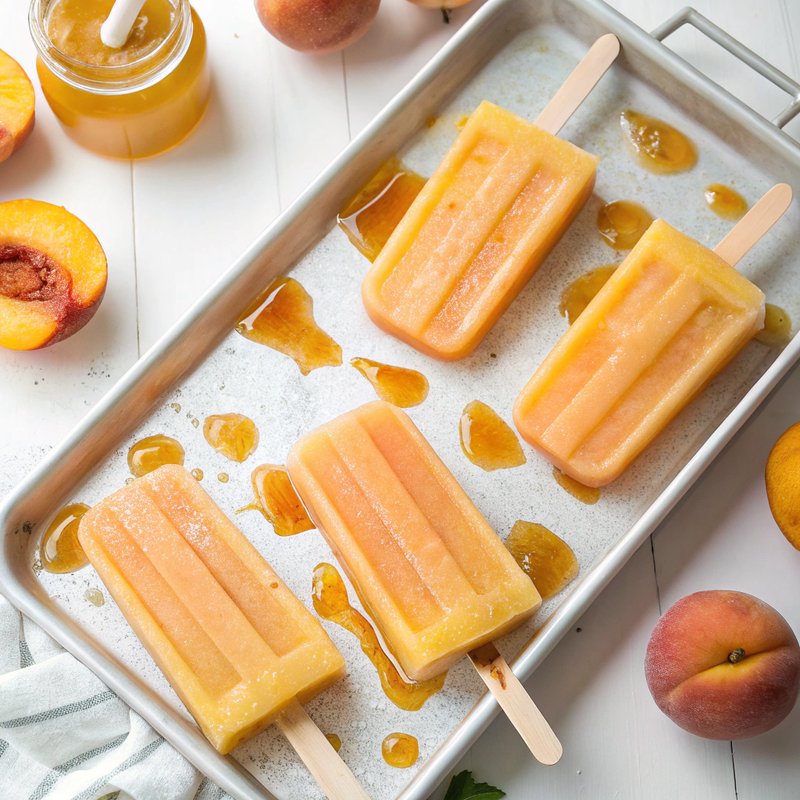 Peach Popsicles