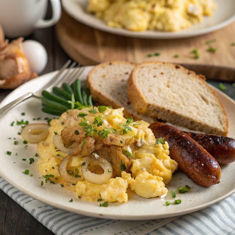 Jajecznica - Polish Scrambled Eggs