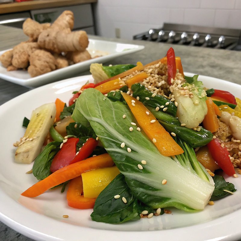 Bok Choy and Ginger Salad