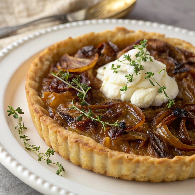 Caramelized Onion Tart with Gruyere