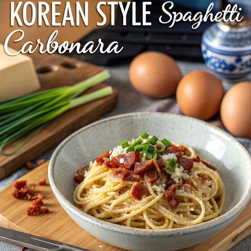 Korean Style Spaghetti Carbonara