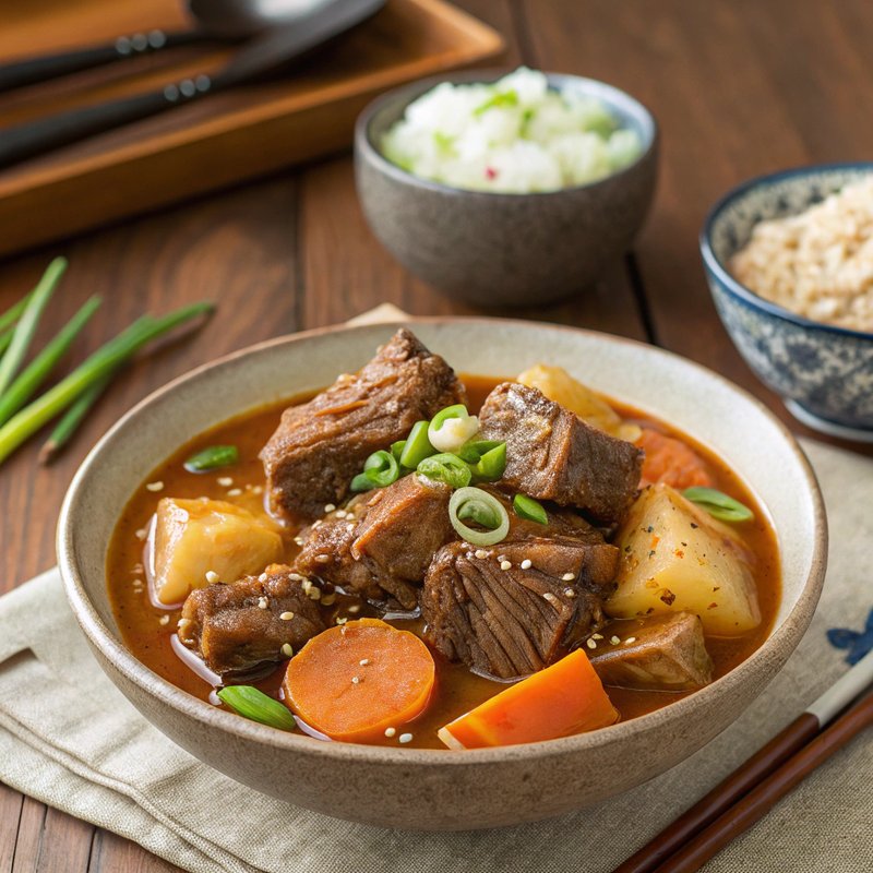 Galbi Jjim - Korean Braised Beef Short Ribs