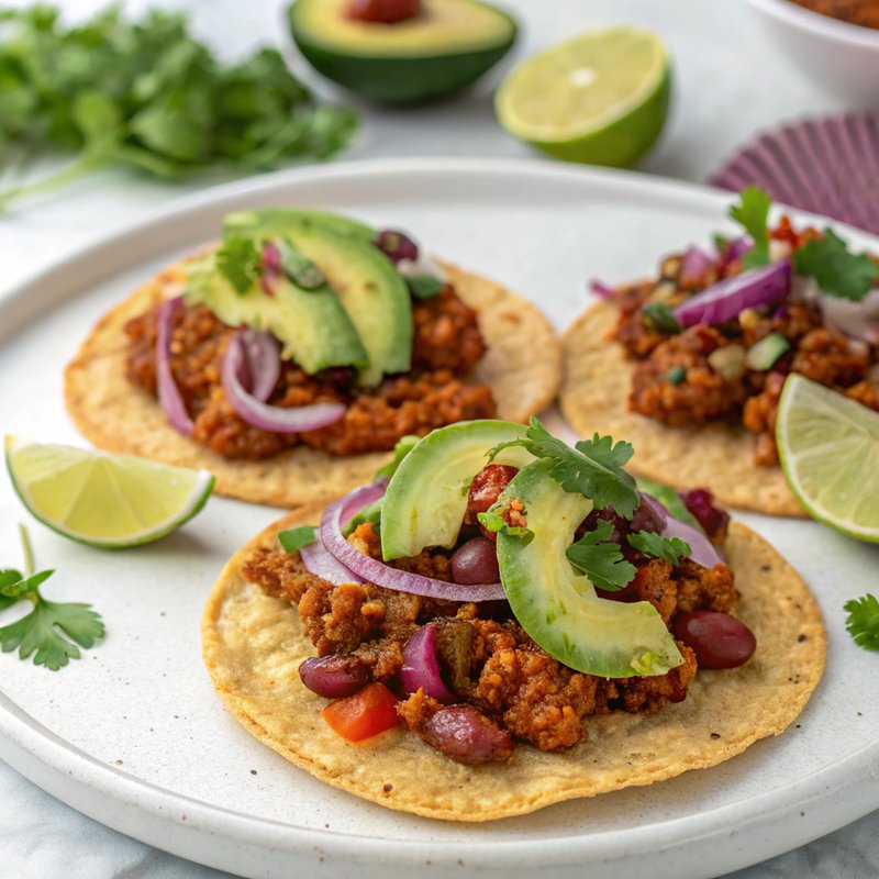 Smoky Chipotle Tempeh Tostadas