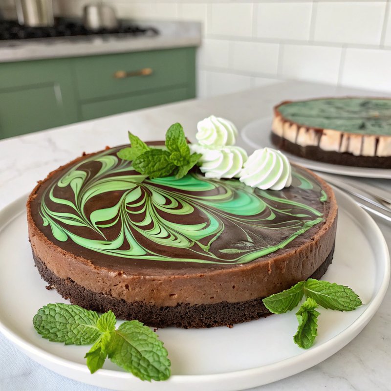 Chocolate Mint Cheesecake