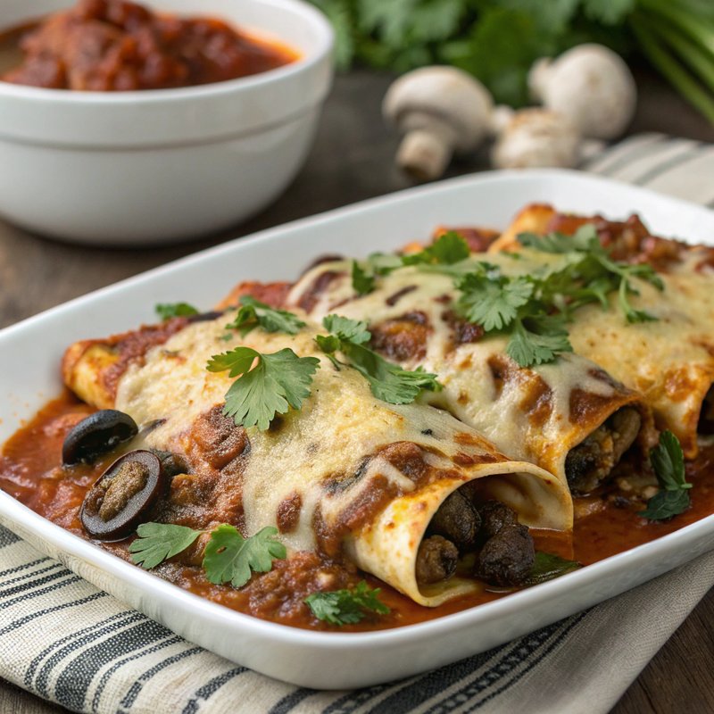 Enchiladas de Setas