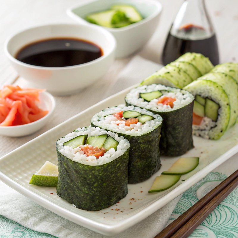 Refreshing Cucumber Sushi Rolls