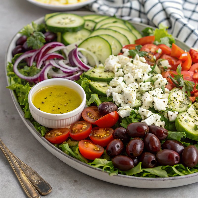 Mediterranean Feta and Olive Salad