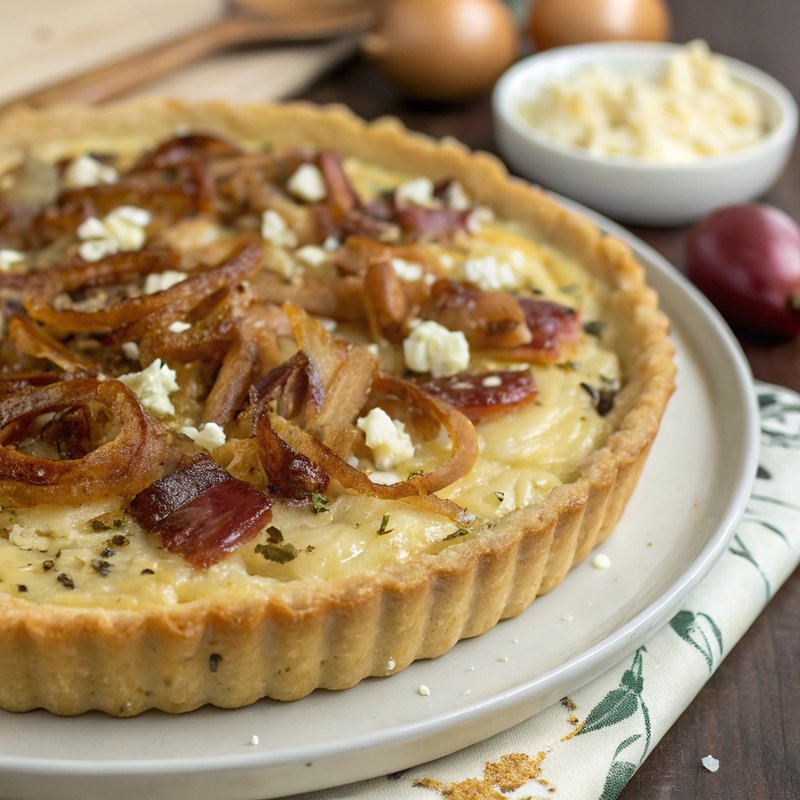 Onion and Bacon Tart