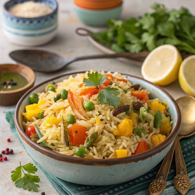 Mixed Vegetable Pulao with Basmati Rice
