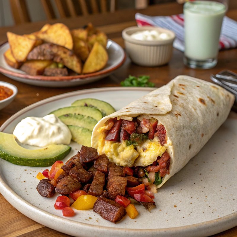 Corned Beef Hash Burrito