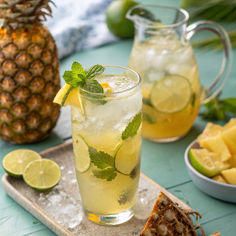 Tropical Pineapple Lime Spritzer