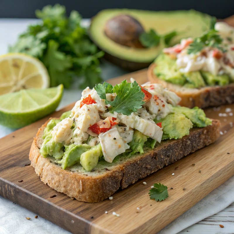 Luxe Avocado and Dungeness Crab Toast