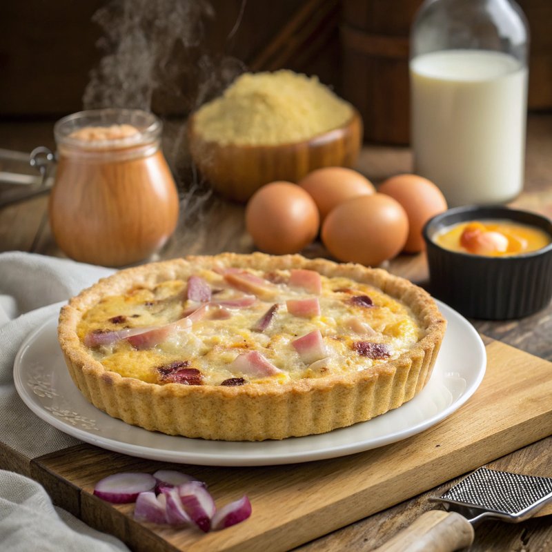 Onion and Ham Quiche