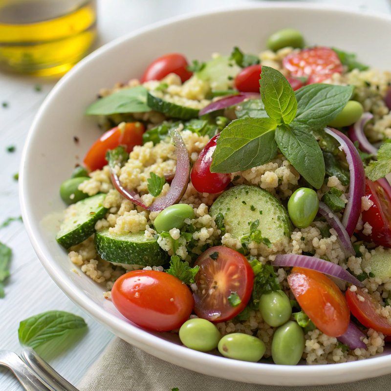 Vibrant Fava Bean and Quinoa Salad