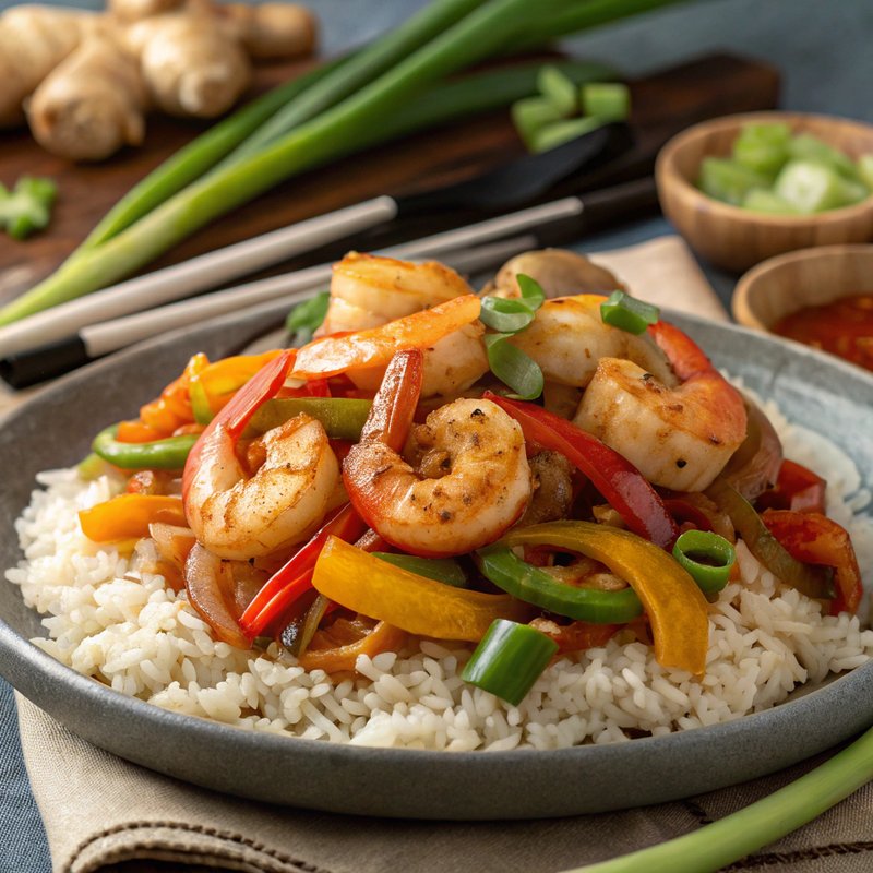 Spicy Shrimp Stir Fry