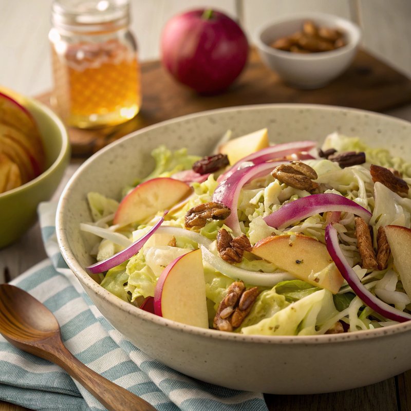 Warm Cabbage and Apple Salad